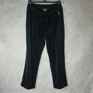 Lynngarbo Black Velour Straight Leg Pants